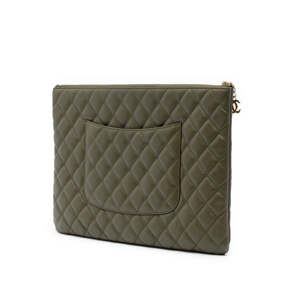 Pre-Loved Chanel Large Quilted Lambskin Cuba La Habana O Case Clutch - Picture 2 of 7